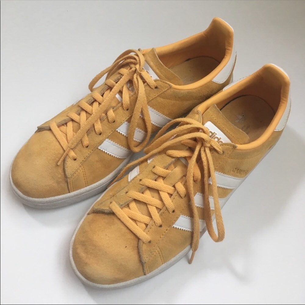 yellow adidas campus women’s size 9